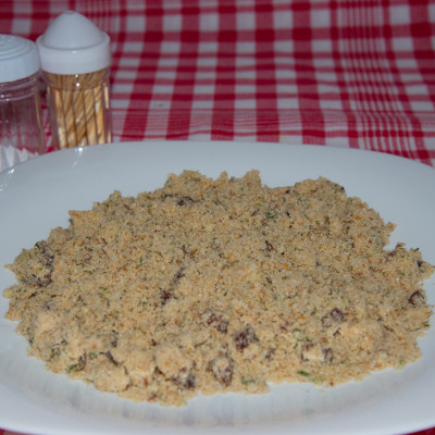 Farofa com calabresa